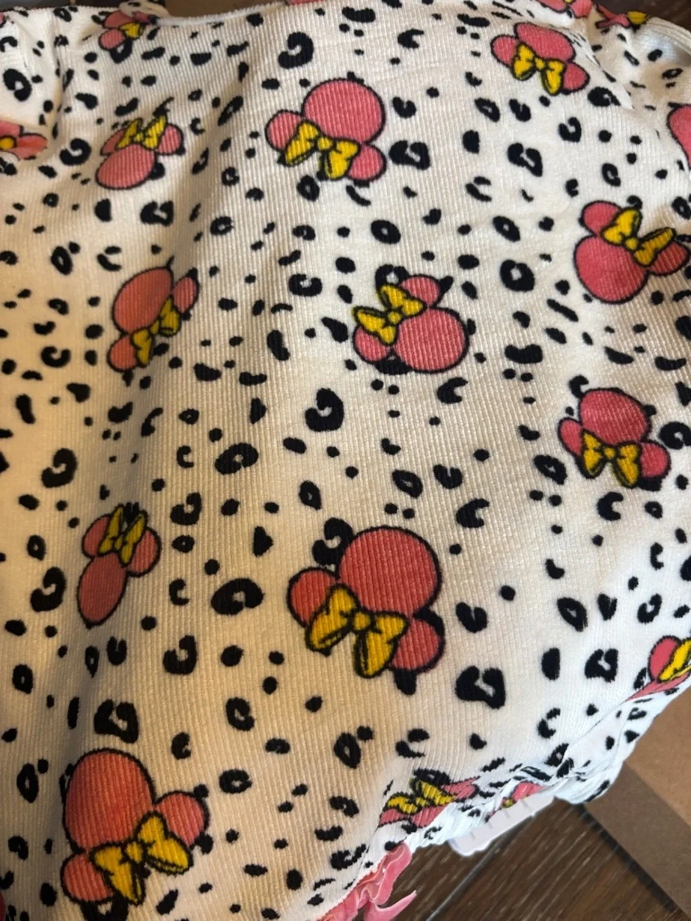 Disney Pink and White Ice Cream Print Kids Matching Set
